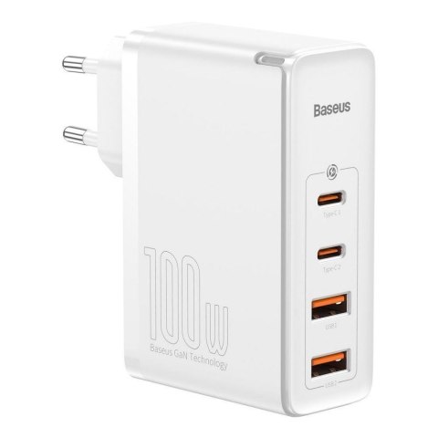 Ładowarka sieciowa Baseus GaN2 Pro CCGAN2P-L02 100W z 2 gniazdami USB-C PPS PD 3.0 oraz 2 gniazdami USB Ładowarka sieciowa Baseus GaN2 Pro CCGAN2P-L02 100W z 2 gniazdami USB-C PPS PD 3.0 oraz 2 gniazdami USB