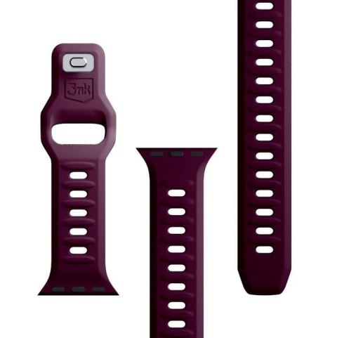 Pasek do Apple Watch - 3mk Silicone Watch Strap for Apple -38/40/41 mm Mulberry Pasek do Apple Watch - 3mk Silicone Watch Strap for Apple -38/40/41 mm Mulberry