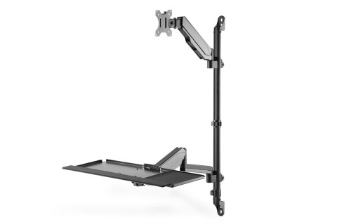 Ramię naścienne pojedyncze DIGITUS LCD+klawiaturamax.32"max. 8kg uchyl.-obrot. Ramię naścienne pojedyncze DIGITUS LCD+klawiaturamax.32"max. 8kg uchyl.-obrot.