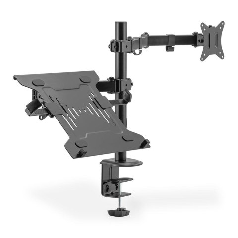 Uchwyt biurkowy DIGITUS podwójne ramię na 1xLCD 32" 4kg, 1xNotebook 15,4" 9kg Uchwyt biurkowy DIGITUS podwójne ramię na 1xLCD 32" 4kg, 1xNotebook 15,4" 9kg