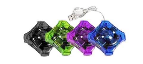 Hub USB 2.0 Esperanza 4 porty "Star" zielony Hub USB 2.0 Esperanza 4 porty "Star" zielony