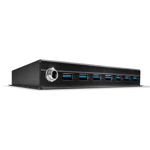 Hub USB 3.0 LINDY Metal Hub 7 Ports Type A to B czarny Hub USB 3.0 LINDY Metal Hub 7 Ports Type A to B czarny