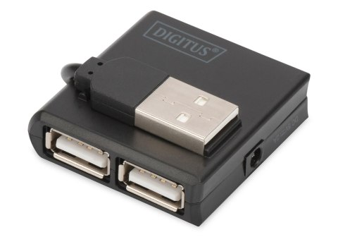 Hub USB DIGITUS DA-70217 4xUSB 2.0 pasywny, czarny Hub USB DIGITUS DA-70217 4xUSB 2.0 pasywny, czarny