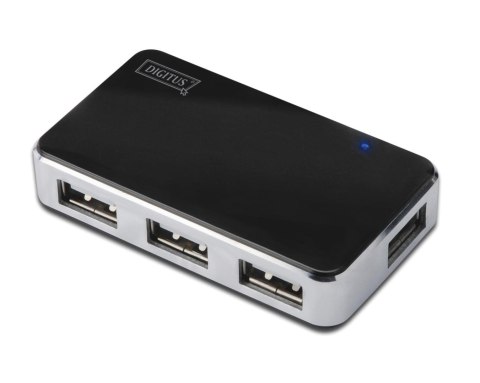 Hub USB DIGITUS DA-70220 4xUSB 2.0 aktywny czarny Hub USB DIGITUS DA-70220 4xUSB 2.0 aktywny czarny