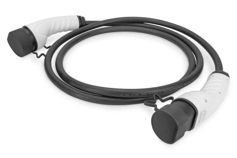 Kabel DIGITUS do ładowania pojazdów elektrycznych EV/PHEV, Typ2-Typ2, trójfazowy 400V, 16A, 11kW, 7,5m Kabel DIGITUS do ładowania pojazdów elektrycznych EV/PHEV, Typ2-Typ2, trójfazowy 400V, 16A, 11kW, 7,5m