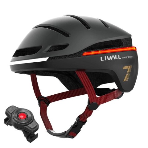 Kask rowerowy miejski Livall EV21 LED/SOS 58-62cm czarny Kask rowerowy miejski Livall EV21 LED/SOS 58-62cm czarny