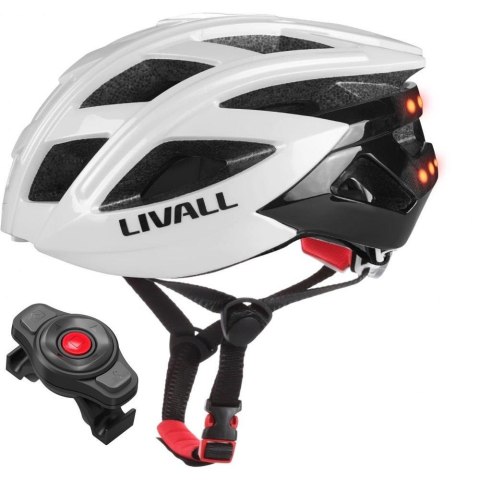 Kask rowerowy szosowy Livall BH60SE Neo BT/LED/SOS 55-61cm biały Kask rowerowy szosowy Livall BH60SE Neo BT/LED/SOS 55-61cm biały