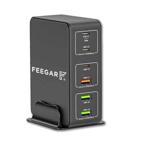 Ładowarka sieciowa Feegar Charger Tower PRO 140W 6xUSB Ładowarka sieciowa Feegar Charger Tower PRO 140W 6xUSB