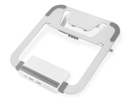 Podstawka DIGITUS do notebooka regulowana ze stacją dokującą 8-portów USB Typ C RJ45 HDMI VGA aluminium