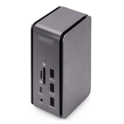 Stacja dokująca DIGITUS USB 4.0 Typ C 14-portów 8K 30Hz HDMI, DP 1.4, PD 3.0, SD microSD, RJ45 Stacja dokująca DIGITUS USB 4.0 Typ C 14-portów 8K 30Hz HDMI, DP 1.4, PD 3.0, SD microSD, RJ45