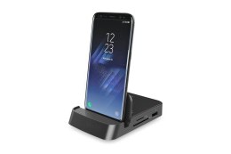 Stacja dokująca DIGITUS do smartfonów USB Typ C 7 portów, HDMI 4K 30Hz SD, microSD, czarna