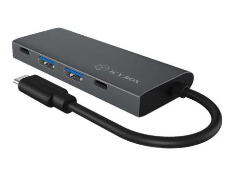 ICY BOX IB-HUB1428-C31 (Czarny /USB Typ C ) ICY BOX IB-HUB1428-C31 (Czarny /USB Typ C )