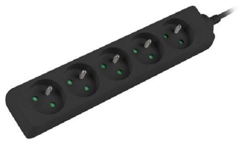 Listwa zasilająca LANBERG PS0-05E-0300-BK