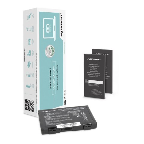 Bateria Movano do notebooka Asus F82, K40, K50, K60, K70 (10.8V-11.1V) (4400 mAh) Bateria Movano do notebooka Asus F82, K40, K50, K60, K70 (10.8V-11.1V) (4400 mAh)