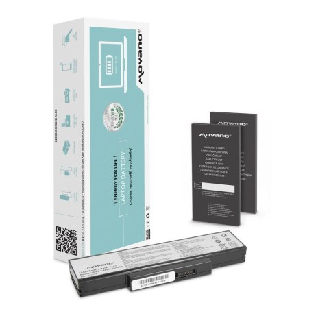 Bateria Movano do notebooka Asus K72, K73, N73, X77 (10.8V-11.1V) (4400 mAh) Bateria Movano do notebooka Asus K72, K73, N73, X77 (10.8V-11.1V) (4400 mAh)