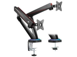 Uchwyt biurkowy na 2 monitory NanoRS RS887 gamingowy, 17-32