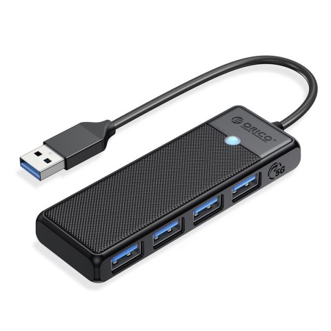 HUB USB-A Orico PAPW4A-U3-015-BK-EP USB-A 4x USB-A 3.0 5Gbps czarny HUB USB-A Orico PAPW4A-U3-015-BK-EP USB-A 4x USB-A 3.0 5Gbps czarny