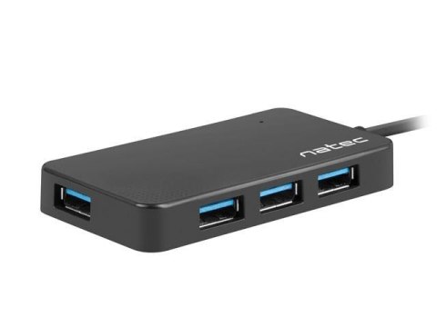 Hub USB Natec Silkworm 4xUSB 3.0 czarny USB-C Hub USB Natec Silkworm 4xUSB 3.0 czarny USB-C