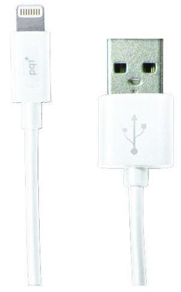 Kabel USB - Lightning PQI 1,8m, biały, iPhone, iPad