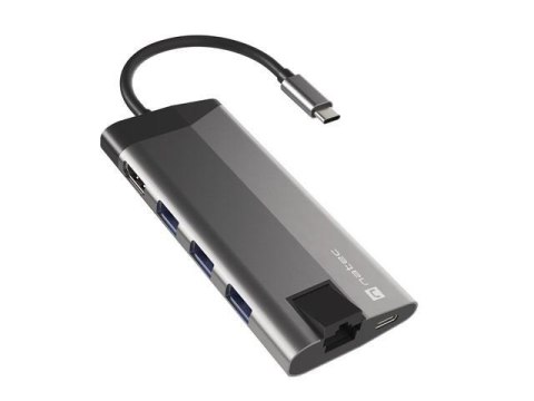 Stacja dokująca USB Natec Fowler Plus Multiport USB-C PD, 3x USB 3.0, HDMI 4K, RJ45, USB-C, SD, Micro SD Stacja dokująca USB Natec Fowler Plus Multiport USB-C PD, 3x USB 3.0, HDMI 4K, RJ45, USB-C, SD, Micro SD