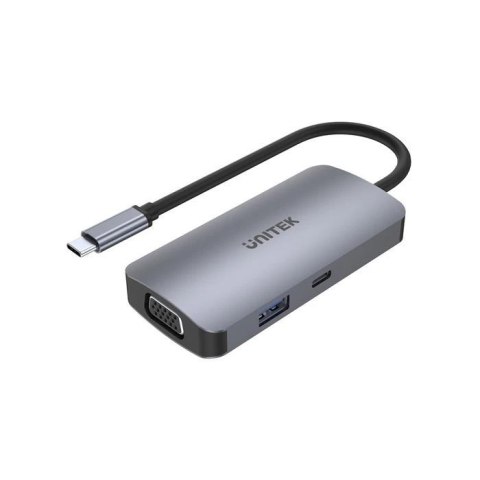 Hub USB-C Unitek D1051A 1x USB 3.1, VGA, 2x HDMI, PD Hub USB-C Unitek D1051A 1x USB 3.1, VGA, 2x HDMI, PD