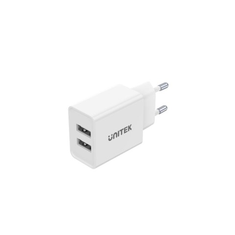 Ładowarka Sieciowa Unitek P1113A-EU 2xUSB-A 12W, biała Ładowarka Sieciowa Unitek P1113A-EU 2xUSB-A 12W, biała