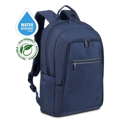 Plecak do notebooka 15,6"-16" RIVACASE ECO Alpendorf 7561, granatowy, z ekologicznego, wodoodpornego materiału z recyklingu (rPE Plecak do notebooka 15,6"-16" RIVACASE ECO Alpendorf 7561, granatowy, z ekologicznego, wodoodpornego materiału z recyklingu (rPE