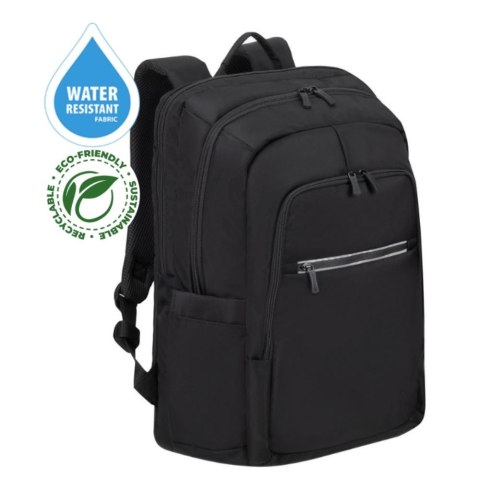 Plecak do notebooka 17,3" RIVACASE ECO Alpendorf 7569, czarny, z ekologicznego, wodoodpornego materiału z recyklingu (rPET) Plecak do notebooka 17,3" RIVACASE ECO Alpendorf 7569, czarny, z ekologicznego, wodoodpornego materiału z recyklingu (rPET)