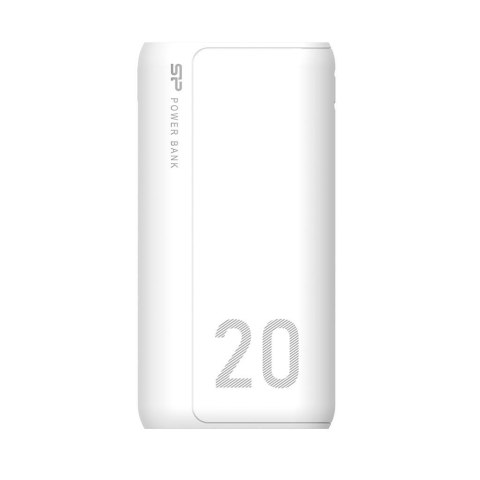 Powerbank Silicon Power GS15 20000mAh LCD 1x USB-C, 2x USB-A, 1x mUSB biały Powerbank Silicon Power GS15 20000mAh LCD 1x USB-C, 2x USB-A, 1x mUSB biały