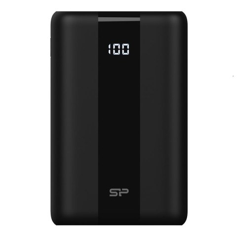 Powerbank Silicon Power QX55 30000mAh LCD QC3.0+PD 1x USB-C, 1x USB-A, 1x mUSB, 1x Lightning, czarny Powerbank Silicon Power QX55 30000mAh LCD QC3.0+PD 1x USB-C, 1x USB-A, 1x mUSB, 1x Lightning, czarny
