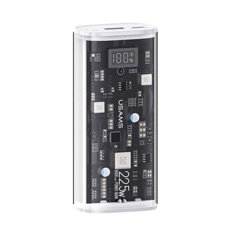 Powerbank Usams CD189 9000mAh 20W 1xUSB-C PD + 1xUSB-A Fast Charge -biały Powerbank Usams CD189 9000mAh 20W 1xUSB-C PD + 1xUSB-A Fast Charge -biały