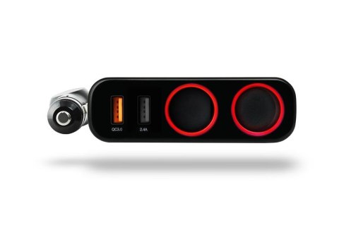 Rozdzielacz gniazda zapalniczki samochodowej Xblitz R1 Quick Charge 3.0 Rozdzielacz gniazda zapalniczki samochodowej Xblitz R1 Quick Charge 3.0