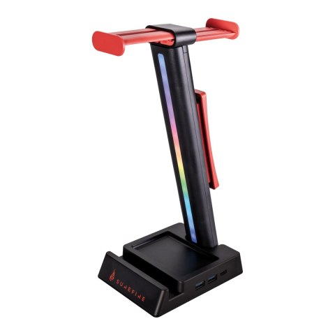 Stojak na słuchawki SureFire Vinson N2 Dual Balance Gaming RGB MF 2xUSB 3.0 USB-C Black Stojak na słuchawki SureFire Vinson N2 Dual Balance Gaming RGB MF 2xUSB 3.0 USB-C Black