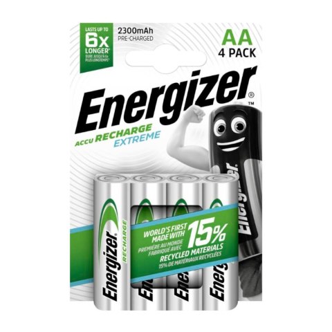 Akumulatorki Energizer R6/AA Ni-MH 2300mAh Extreme - 4 sztuki (blister) Akumulatorki Energizer R6/AA Ni-MH 2300mAh Extreme - 4 sztuki (blister)