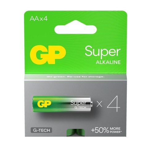 Bateria alkaliczna AA / LR6 GP Super Alkaline G-TECH - 4 sztuki Bateria alkaliczna AA / LR6 GP Super Alkaline G-TECH - 4 sztuki