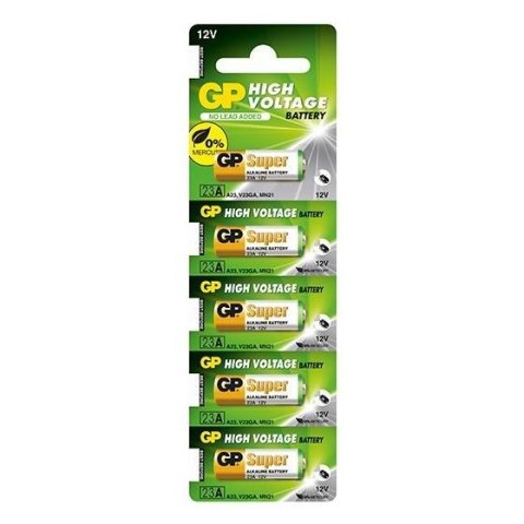 Bateria do pilota samochodowego GP 23A MN21 x5 Bateria do pilota samochodowego GP 23A MN21 x5