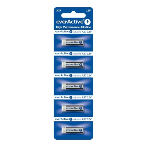 Baterie alkaliczne everActive 27A 12V - 5 sztuk Baterie alkaliczne everActive 27A 12V - 5 sztuk
