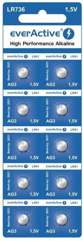 Baterie alkaliczne mini everActive G3 LR736 LR41 10 sztuk Baterie alkaliczne mini everActive G3 LR736 LR41 10 sztuk