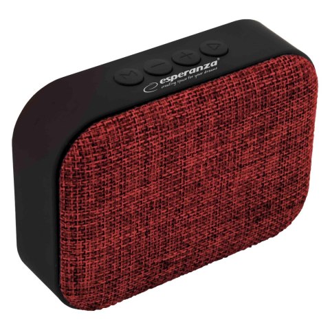 Głośnik Bluetooth Esperanza FM Samba EP129R czerwony Głośnik Bluetooth Esperanza FM Samba EP129R czerwony