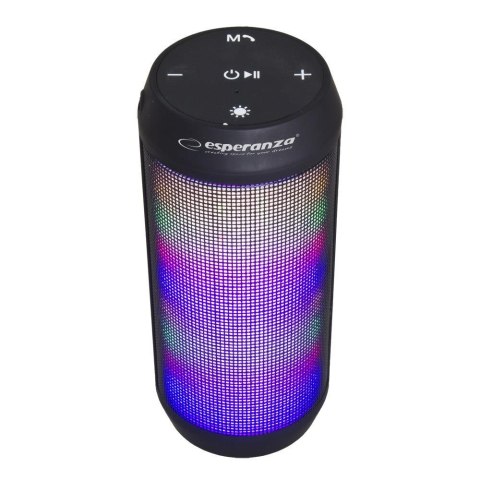 Głośnik Bluetooth Esperanza Fado EP133K FM LED czarny Głośnik Bluetooth Esperanza Fado EP133K FM LED czarny