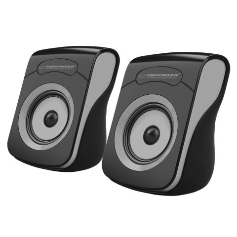 Głośniki 2.0 Esperanza Flamenco EP140KE USB czarno szare Głośniki 2.0 Esperanza Flamenco EP140KE USB czarno szare