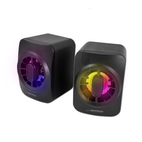 Głośniki 2.0 Esperanza USB LED Rainbow Sakara EGS104 Głośniki 2.0 Esperanza USB LED Rainbow Sakara EGS104