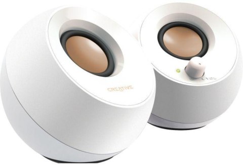Głośniki Creative Pebble 2.0 Białe Głośniki Creative Pebble 2.0 Białe