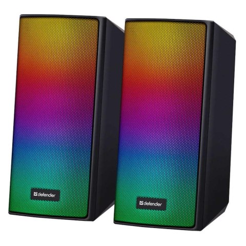 Głośniki Defender SPITFIRE 2.0 6W Bluetooth USB podświetlenie RGB MP3 Głośniki Defender SPITFIRE 2.0 6W Bluetooth USB podświetlenie RGB MP3