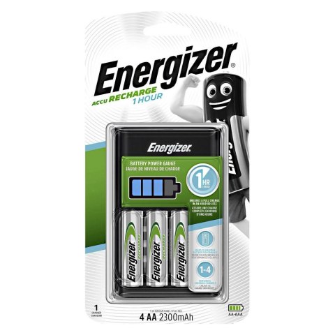 Ładowarka akumulatorków Ni-MH Energizer 1 hour + 4 x R6/AA 2300 mAh Ładowarka akumulatorków Ni-MH Energizer 1 hour + 4 x R6/AA 2300 mAh