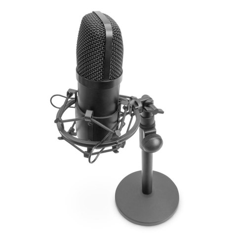 Mikrofon pojemnościowy DIGITUS metalowy statyw z gwintem 3/8" USB 1,5m czarny Mikrofon pojemnościowy DIGITUS metalowy statyw z gwintem 3/8" USB 1,5m czarny