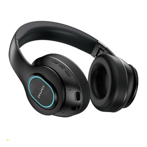 Słuchawki z mikrofonem Awei A100BL Bluetooth czarne Słuchawki z mikrofonem Awei A100BL Bluetooth czarne