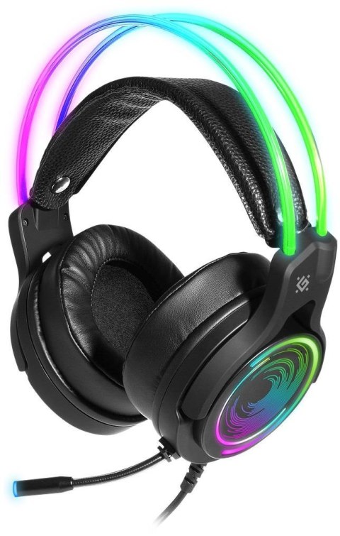 Słuchawki z mikrofonem Defender COSMO PRO 7.1 VIRTUAL SOUND podświetlane Gaming USB RGB + GRA Słuchawki z mikrofonem Defender COSMO PRO 7.1 VIRTUAL SOUND podświetlane Gaming USB RGB + GRA