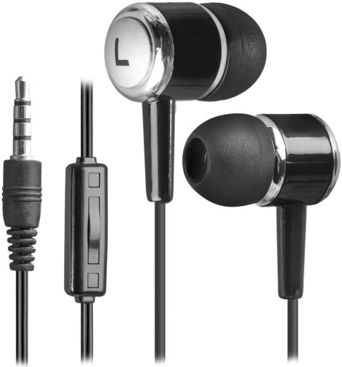 Słuchawki z mikrofonem Defender PULSE 427 douszne 4-pin czarne Słuchawki z mikrofonem Defender PULSE 427 douszne 4-pin czarne