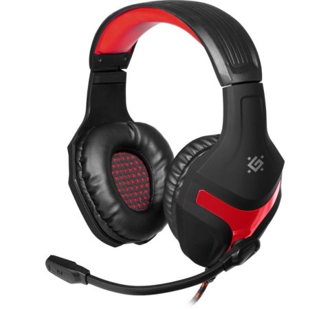 Słuchawki z mikrofonem Defender SCRAPPER 500 Gaming czerwono-czarne + adapter 4 pin + GRA Słuchawki z mikrofonem Defender SCRAPPER 500 Gaming czerwono-czarne + adapter 4 pin + GRA